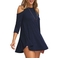 Women's Fashion Off Shoulder Long Sleeve Loose Blouse Casual Top T Shirt