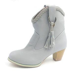 Coolcept women high heel half short sexy boots party autumn winter botas fashion pointed toe footwear warm boot shoes size 33-46