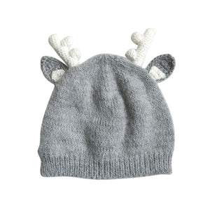 Winter Fall Baby Girls Boys Wool Antler Hats Baby Outfits Caps Warm Fashion Cute Hats