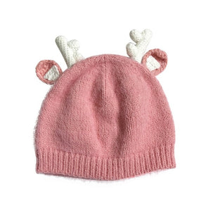 Winter Fall Baby Girls Boys Wool Antler Hats Baby Outfits Caps Warm Fashion Cute Hats