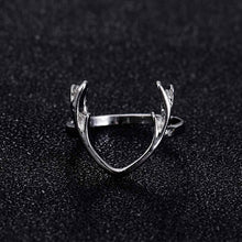 FAMSHIN New Deer Antler Ring Bohemian Deer Rings for Women Arrow Antler Smooth Cute Animal Ring for Women