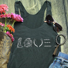 New Antlers Love Letter Print Tank Tops Women Casual Sleeveless Short Tops Vest
