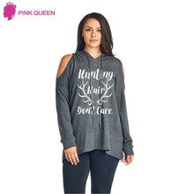 Pinkqueen Winter Autumn Long Sleeve Hooded Letter Christmas antlers Print Shirt Hoode Lady Fresh Spliced Hooded Coat