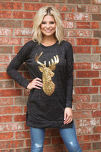 Unicorn Polyester Knitted Full New Hot Sale Blusa Tumblr 2016 Women T-shirt Sequins Antlers Long Sleeve Shirt Low-cost Sales